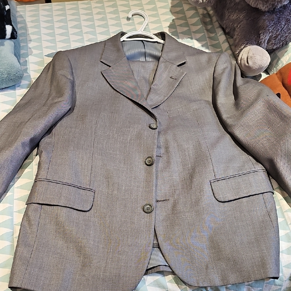 Classic Men's Gray Blazer - Tailored Suit Jacket